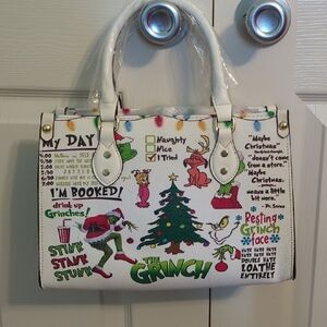 The Grinch White and Green Women's Bag